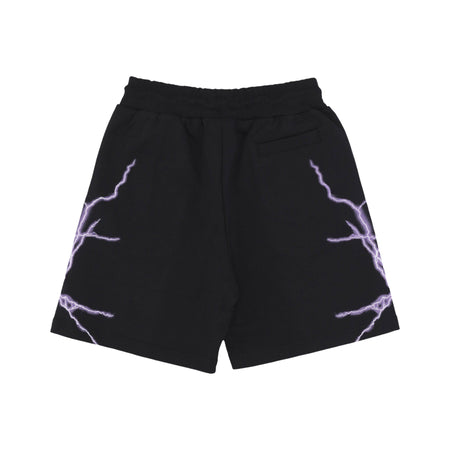 PHOBIA Pantalone Tuta Leggero Uomo Lateral Lightning Print Shorts Black/purple da uomo