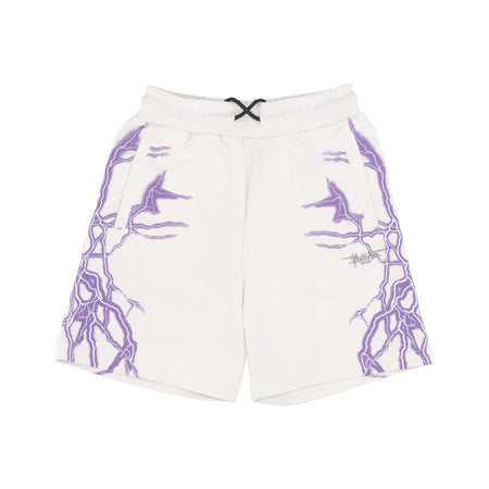 PHOBIA Pantalone Tuta Leggero Uomo Lateral Lightning Print Shorts White/purple da uomo
