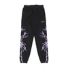 PHOBIA Pantalone Tuta Leggero Uomo Lateral Lightning Print Pants Black/purple da uomo
