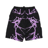 PHOBIA Pantalone Corto Uomo Lateral Lightning Cargo Shorts Black/purple da uomo