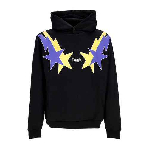PHOBIA Felpa Leggera Cappuccio Uomo Starry Lightning Hoodie Black/yellow/purple da uomo