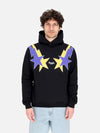 PHOBIA Felpa Leggera Cappuccio Uomo Starry Lightning Hoodie Black/yellow/purple da uomo