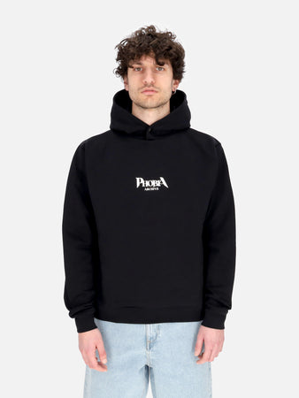 PHOBIA Felpa Leggera Cappuccio Uomo Bat Eye Print Hoodie Black/purple da uomo