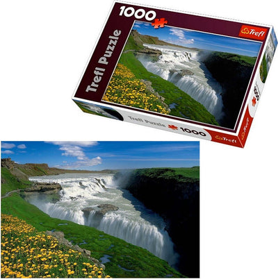 Puzzle 1000 Pz. Islanda Paesaggio Cascata Prato Quadro Natura Cornici Giochi e giocattoli/Puzzle/Puzzle classici Trade Shop italia - Napoli, Commerciovirtuoso.it