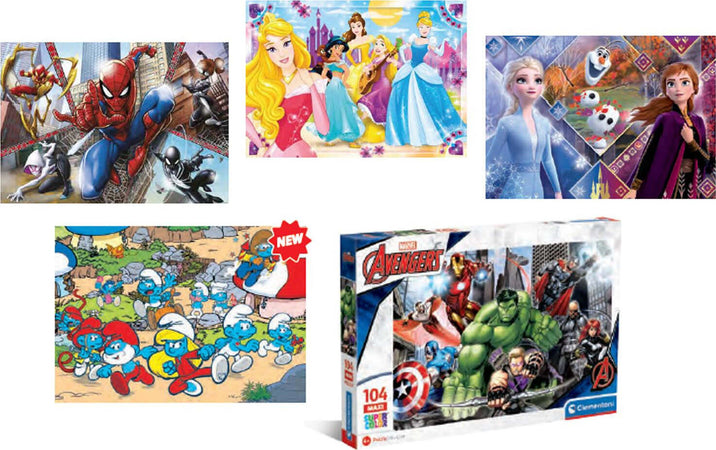 Puzzle-104-pezzi-Maxi-assortiti-Clementoni