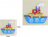 Puzzle-3d-Blocchi-Legno-Forma-Di-Nave-Educativo-Colorato-Gioco-Bambini-Barca