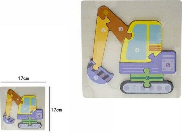 Puzzle 3d Legno Forma Di Escavatore Colorato Gioco Bimbi Bambini Imparare 07323 Giocattoli e infanzia > Giocattoli e Modellismo > Giochi Didattici Trade Shop italia - Napoli, Commerciovirtuoso.it