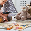 Puzzle A Incastri - Animali Terrestri in Legno Gioco per Bambini Dida