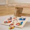 Puzzle A Incastri - Pinocchio in Legno Gioco per Bambini Dida