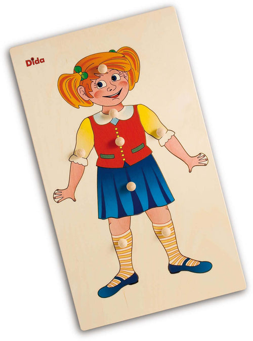 Puzzle Bimba - Schema Corporeo in Legno per Bambini Dida