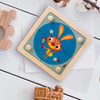Puzzle Coniglio in Legno Gioco per Bambini Dida