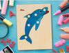Puzzle Delfino in Legno Gioco per Bambini Dida