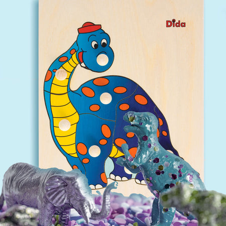 Puzzle Dinosauro in Legno Gioco per Bambini Dida