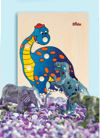 Puzzle Dinosauro in Legno Gioco per Bambini Dida