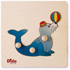 Puzzle Foca in Legno Gioco per Bambini Dida
