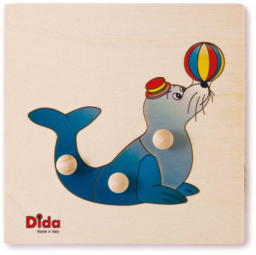 Puzzle Foca in Legno Gioco per Bambini Dida