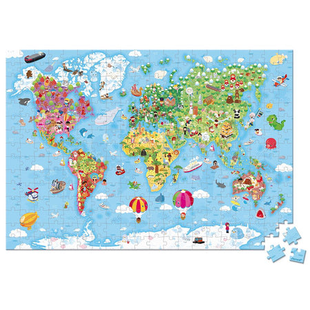 New Puzzle Gigante del Mondo Janod 300 Pz