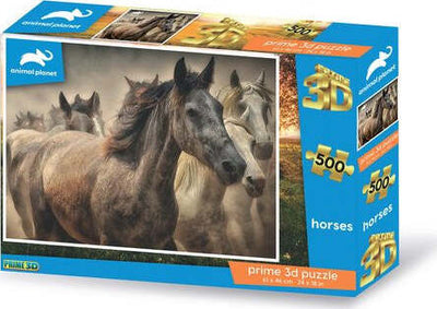Puzzle-Grandi-Giochi-PU203000-ANIMAL-PLANET-Prime-3D-Cavalli