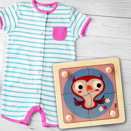 Puzzle Gufetto in Legno Gioco per Bambini Dida