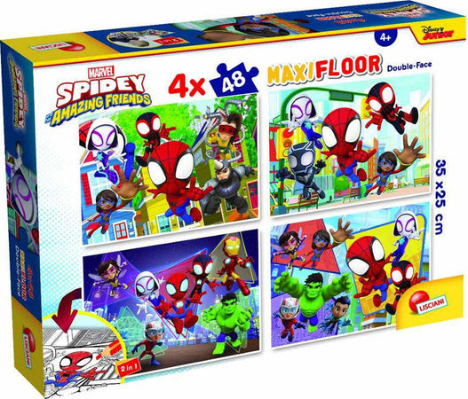 Puzzle-Maxi-Floor-4x48pz-Spidey-Lisciani-Giochi