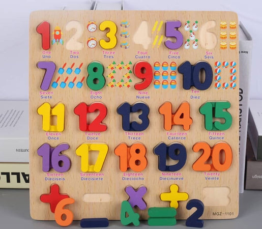 Puzzle Numeri 3d Giocattolo Educativo Bambini Puzzle Legno Matematica 29.5x29.5 Giochi e giocattoli/Puzzle/Puzzle 3D Trade Shop italia - Napoli, Commerciovirtuoso.it