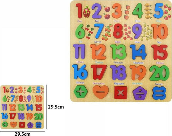 Puzzle Numeri 3d Giocattolo Educativo Bambini Puzzle Legno Matematica 29.5x29.5 Giochi e giocattoli/Puzzle/Puzzle 3D Trade Shop italia - Napoli, Commerciovirtuoso.it