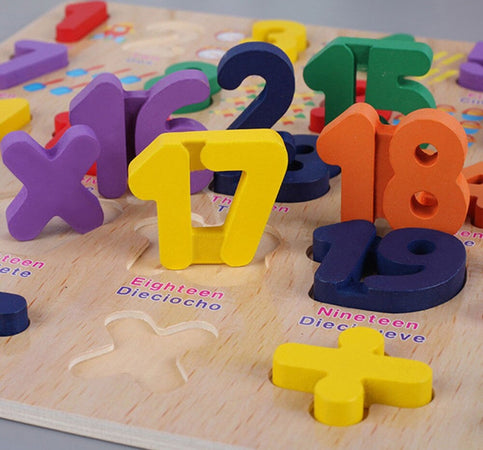 Puzzle Numeri 3d Giocattolo Educativo Bambini Puzzle Legno Matematica 29.5x29.5 Giochi e giocattoli/Puzzle/Puzzle 3D Trade Shop italia - Napoli, Commerciovirtuoso.it