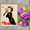 Puzzle Pinguino in Legno Gioco per Bambini Dida