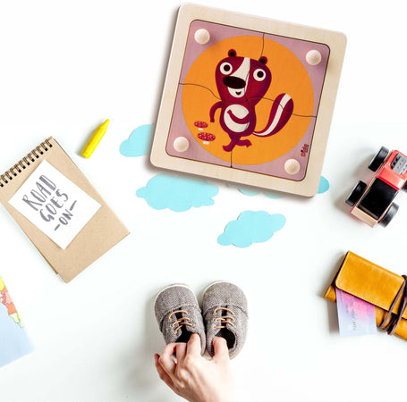 Puzzle Puzzola in Legno Gioco per Bambini Dida