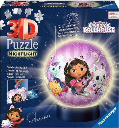 Puzzle-Ravensburger-11575-3D-Nightlamp-Gabby's-Dollhouse