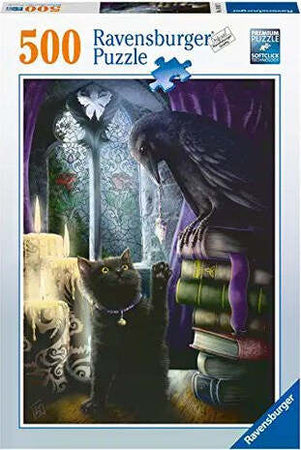 Puzzle-Ravensburger-16987-Gatto-e-Corvo