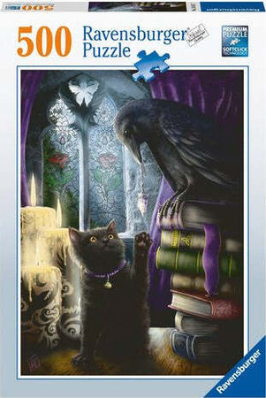 Puzzle-Ravensburger-16987-Gatto-e-Corvo