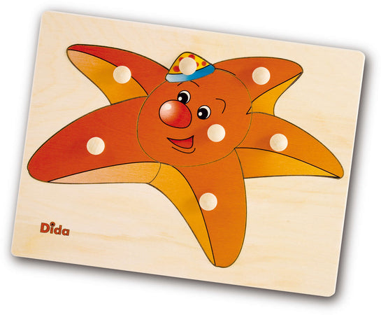 Puzzle Stella Marina in Legno Gioco per Bambini Dida