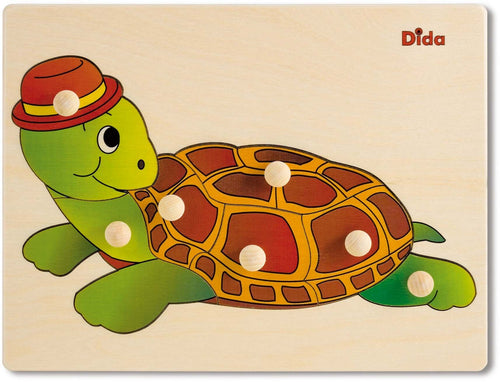 Puzzle Tartaruga in Legno Gioco per Bambini Dida