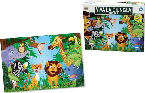 Puzzle-Viva-la-Giungla-48-pezzi-Kidz-Corner