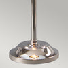 Lampada Scrivania Industrial Nordico Provence Acciaio Nichel Lucido 1 Luce E14