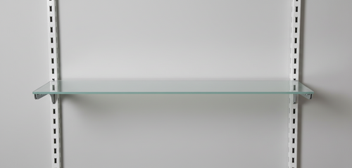 Pianetto in vetro Visarm acidato per pannello dogato cm. 60x30 completo di reggimensole