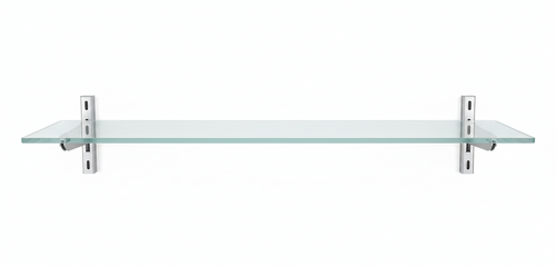 Pianetto in vetro Visarm acidato per pannello dogato cm. 90x30 completo di reggimensole