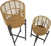 P/Vasi-Rattan-Coppia-Cm-Ø-38X90-33X60
