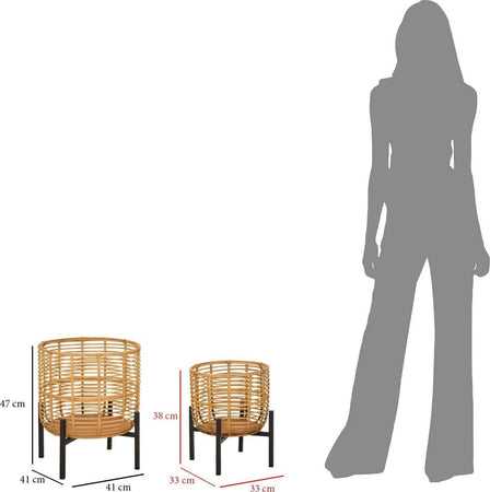 P/Vasi-Rattan-Coppia-Cm-Ø-41X47-33X39