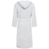 Accappatoio Roberto Cavalli Gold New con cappuccio, in spugna 100% cotone, colore grigio, taglia L/XL, morbido ed elegante, Made in Italy.