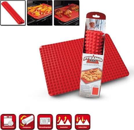 PYRAMID PAN TAPPETO IN SILICONE FORNO MICROONDE ANTIADERENTE TEGLIA SCOLA GRASSI Casa e cucina/Teglie da forno e accessori per pasticceria/Accessori e utensili per pasticceria/Tappetini stendipasta Trade Shop italia - Napoli, Commerciovirtuoso.it