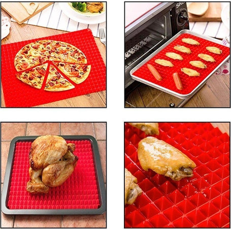PYRAMID PAN TAPPETO IN SILICONE FORNO MICROONDE ANTIADERENTE TEGLIA SCOLA GRASSI Casa e cucina/Teglie da forno e accessori per pasticceria/Accessori e utensili per pasticceria/Tappetini stendipasta Trade Shop italia - Napoli, Commerciovirtuoso.it