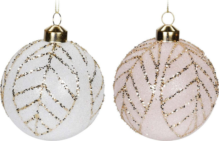 Pz 12 palline per albero di natale in vetro Bianco e Oro da Ø 8 cm pendaglio decorato Casa e cucina/Decorazioni per interni/Addobbi e decorazioni per ricorrenze/Decorazioni natalizie/Addobbi e decorazioni/Palle e palline MagiediNatale.it - Altamura, Commerciovirtuoso.it