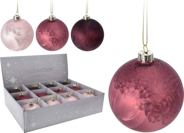 Pz 12 palline per albero di natale in vetro Rosa sfumate da Ø 8 cm pendaglio decorato Casa e cucina/Decorazioni per interni/Addobbi e decorazioni per ricorrenze/Decorazioni natalizie/Addobbi e decorazioni/Palle e palline MagiediNatale.it - Altamura, Commerciovirtuoso.it