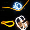 Pz 2 luci luce led flessibile diurne posizione frecce drl stricia audi sequenziali (taglia unica - rosso righe) Auto e Moto/Parti per auto/Luci lampadine e indicatori/Blocchi illuminazione e componenti/Luci di posizione La Zappa - Altamura, Commerciovirtuoso.it