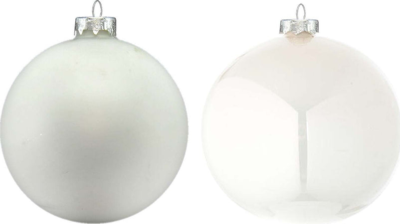 Pz 6 palline per albero di natale in vetro Bianco da Ø 6,5 cm pendaglio Natalizio Casa e cucina/Decorazioni per interni/Addobbi e decorazioni per ricorrenze/Decorazioni natalizie/Addobbi e decorazioni/Palle e palline MagiediNatale.it - Altamura, Commerciovirtuoso.it