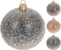 Pz 6 palline per albero di natale in vetro con Glitter da Ø 10 cm pendaglio decorato Casa e cucina/Decorazioni per interni/Addobbi e decorazioni per ricorrenze/Decorazioni natalizie/Addobbi e decorazioni/Palle e palline MagiediNatale.it - Altamura, Commerciovirtuoso.it