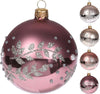 Pz 6 palline per albero di natale in vetro con Glitter da Ø 10 cm pendaglio decorato Casa e cucina/Decorazioni per interni/Addobbi e decorazioni per ricorrenze/Decorazioni natalizie/Addobbi e decorazioni/Palle e palline MagiediNatale.it - Altamura, Commerciovirtuoso.it