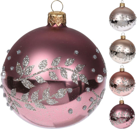Pz 6 palline per albero di natale in vetro con Glitter da Ø 10 cm pendaglio decorato Casa e cucina/Decorazioni per interni/Addobbi e decorazioni per ricorrenze/Decorazioni natalizie/Addobbi e decorazioni/Palle e palline MagiediNatale.it - Altamura, Commerciovirtuoso.it